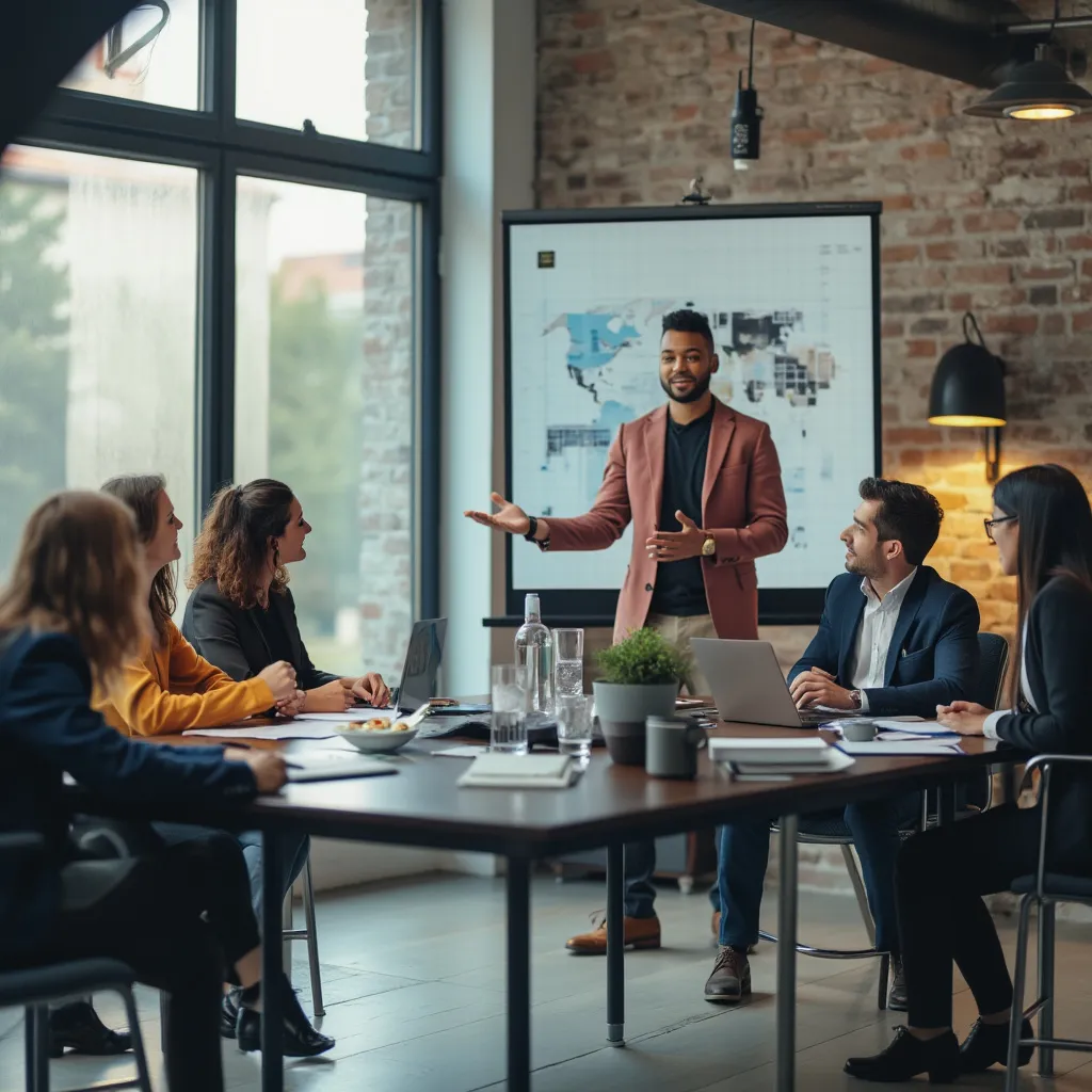 Taller de capacitación con empleados